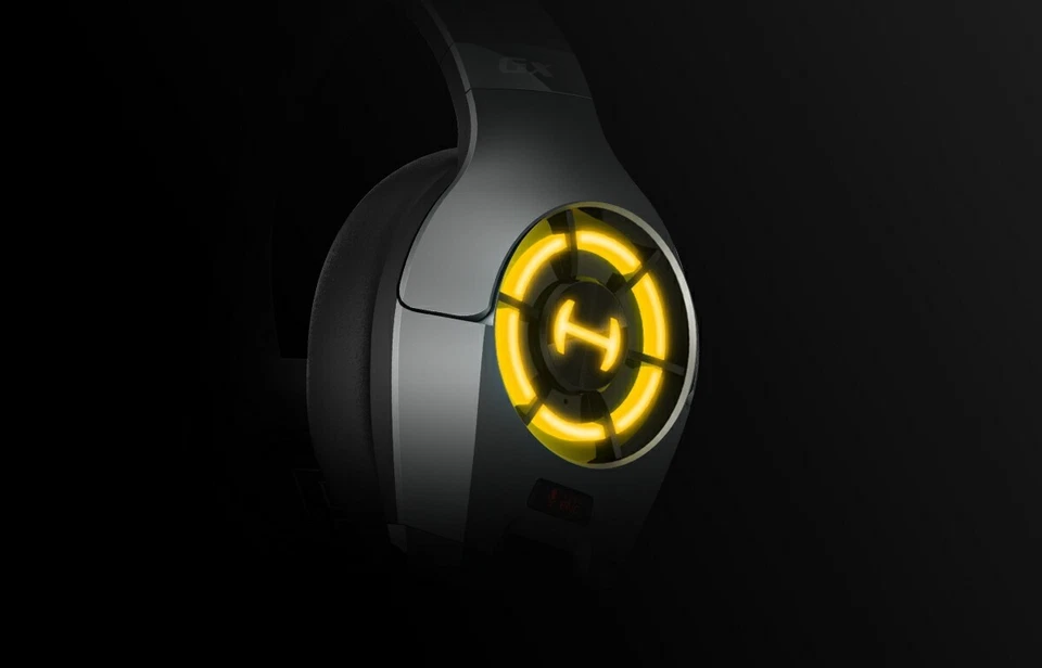 Edifier GX Gaming Headphones Headset ENC Noise Cancelling RGB Lights Grey Wired - Image 2 of 4