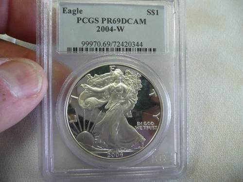 2004-W (Proof) Silver American Eagle PR-69 DCAM PCGS