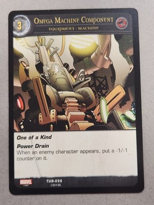 TUB-56 OMEGA MACHINE COMPONENT 2019 Upper Deck Marvel VS System UTOPIA BATTLES
