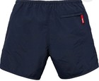 RARE Supreme Nylon Water Short Men’s Swim Shorts Navy S Logo Elastic Waist SS18 — photo 2