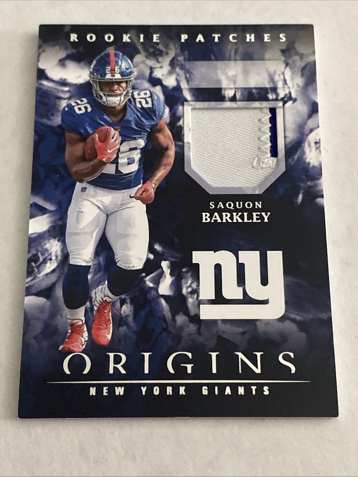 Saquon Barkley Panini Origins Rookie Patches #RP3 Base