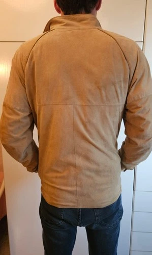 Mens Vintage Mabrun Genuine Suede Jacket image 5