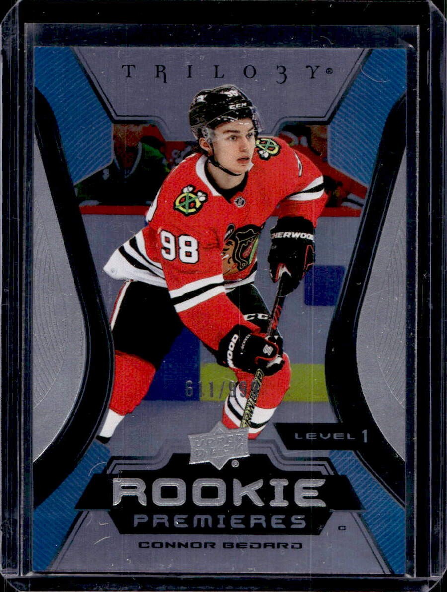 Connor Bedard 2023-24 Upper Deck Trilogy #102 Rookie Level 1 /999