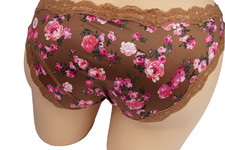 .VTG VICTORIA'S SECRET DREAM ANGELS SATIN LACE CHEEKINI PANTY L