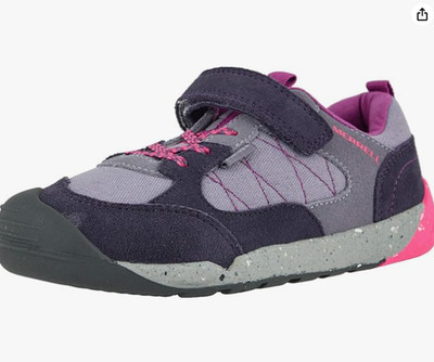 Merrell Girls Kid's Bare Steps Alpine Sneaker Sport Purple Size 10.5 M Big Kid
