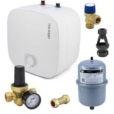Atlantic 10L Nanto Lite Undersink Hot Water Heater AH821547 + Unvented Kit A B C