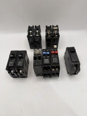Lot Of 8 Circuit Breakers Untested Murray Gould GE 15A 20A As Is Electrical Lot