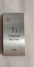 special offer 10 units 1Kilogram Pure Titanium Bullion Bar weight sinker plummet