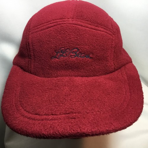 Eddie Bauer Hat Cap Unisex Fleece Red Trapper Hunting Outdoors Made In USA EUC - Picture 5 of 9