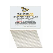2-1/2" Angle Finish Nails 16GA 304SS 2,000ct