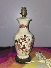 Mason's Ironstone Red Mandalay 12" Minerver Table Lamp beautiful piece 