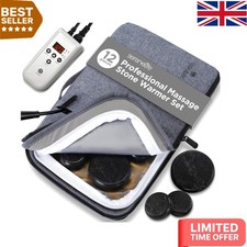 Professional Hot Stone Massage Therapy Kit for Home Use - Eases Tension & Stress