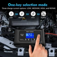 25-Amp Smart Battery Charger, Lithium,LiFe PO4, Lead-Acid AGM/Gel/SLA.Maintainer