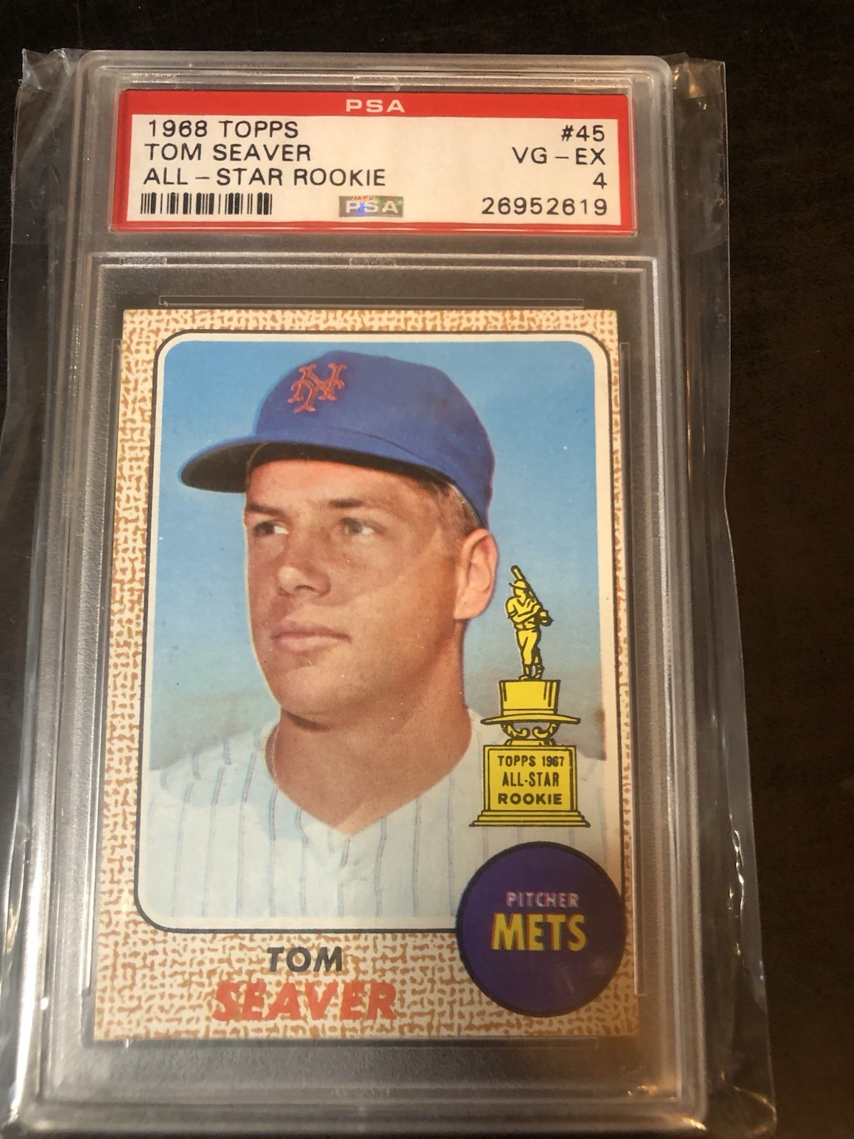 1968 TOPPS TOM SEAVER #45 PSA 4