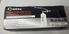 Saker Sakerplus Foam Cannon Dual Connector Accessory Pressure Washer Gun. sealed