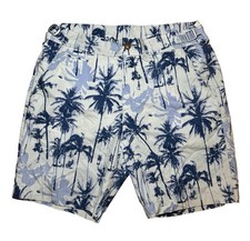 Grayers Swimwear Swim Trunks Adjustable Blue Tropical Board Shorts Nylon Mens L