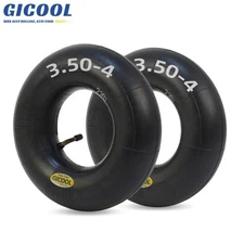 2-Pack 4.10/3.50-4 Replacement Inner Tube, 10" Tire for Hand Truck Garden Wagon