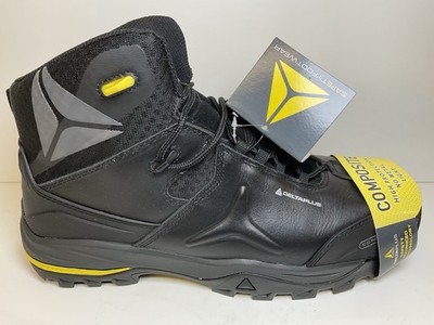 Delta Plus TW402 S3 schwarz Leder 100 % metallfrei Verbund Sicherheitsstiefel Größe 12