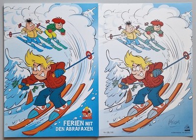 Ferien mit den Abrafaxen mit num. Grafik limitiert 86/100 mit Pasda Autogramm