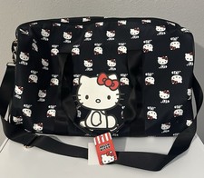 Hello Kitty Duffle Bag 19-22 in nylon duffle bag featuring PU leather