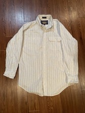 Vintage CHAPS Ralph Lauren Striped Long Sleeve Button Down Size 16 / 32-33