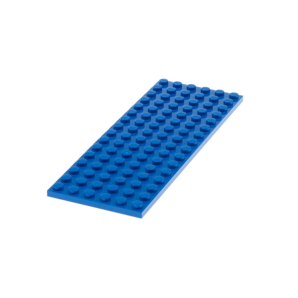 1X Lego Base Plate 6X16 Blue Basic Base Plate Train Railway 5770 4611373 3027