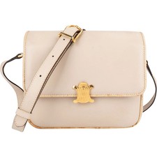 Celine Calfskin Leather Teen Triomphe Crossbo...