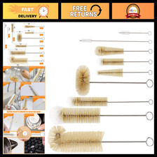 9-Piece Bottle Brush Set - Long Handle Cleaner for Wine, Beer, Baby Bottles  Mo