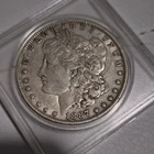 1887 Morgan Silver Dollar $1 Coin O Circulated 0.9 Fineness Silver