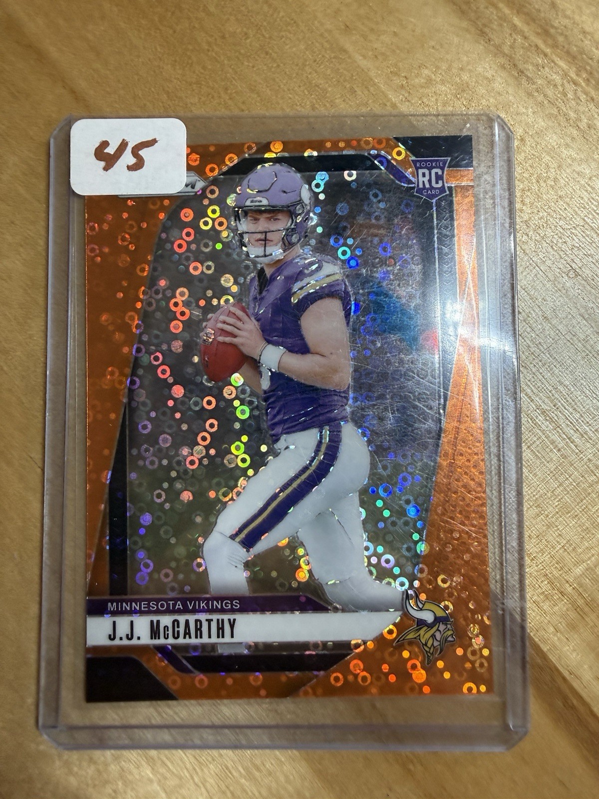 2024 Panini Prizm - Rookies J.J. McCarthy #400 Disco Prizm (RC)