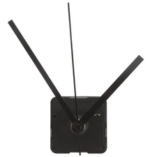 DIY Silent Quartz Clock Movement Kit, Black Straight Hands, 4.72 x 2.16 inch