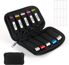 Flash Drive Case USB Storage Case 10 Slots, Portable Thumb Drive USB Holder, Tec