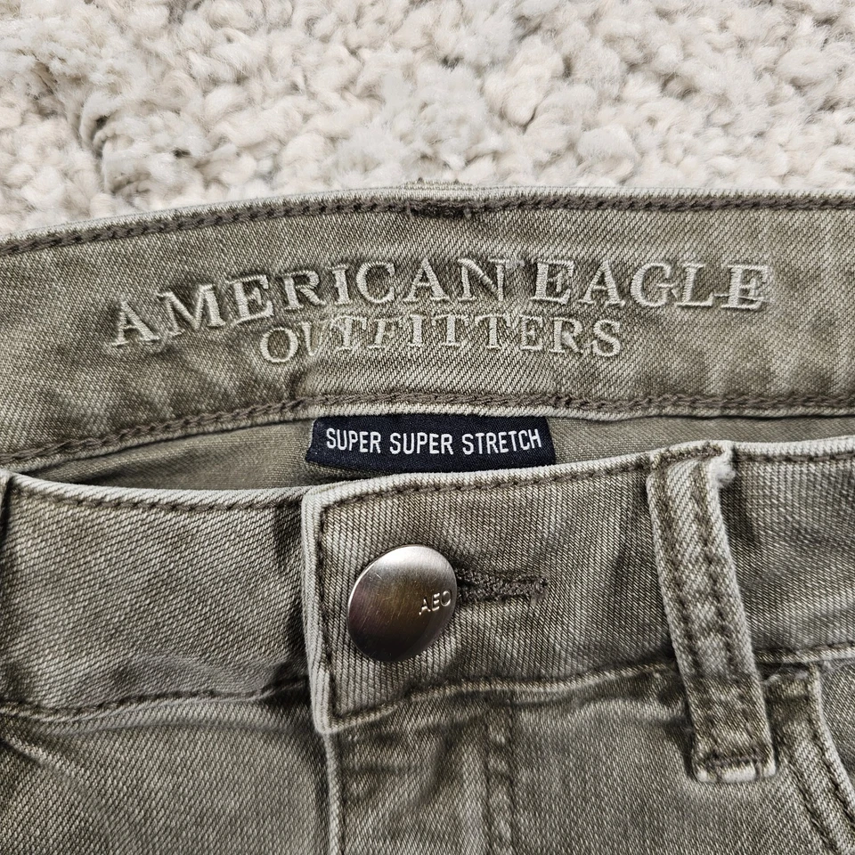 American Eagle Womens Jean Shorts Hi-Rise Shortie Cutoff Stretch Size 6 28x4 - Image 3 of 4