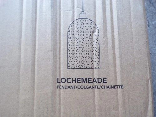 Hunter Lochemeade 1-Light Noble Bronze Pendant Seeded Glass 19205 @dS - Picture 2 of 11