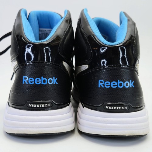Herren 9,5 Reebok Thermal Vibetech Leder Basketballschuhe glänzend schwarz - Bild 9 von 14