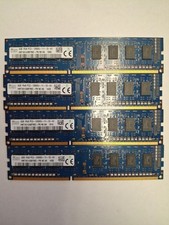 Lot of 4 SK Hynix 4GB PC3-12800U DDR3 Desktop RAM HMT451U6BFR8C-PB