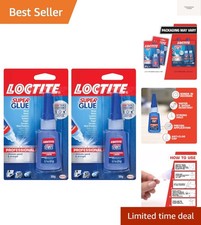 Super Glue Professional Liquid, Clear, 0.7 fl oz Bottle, 2 Pack - Superglue f...