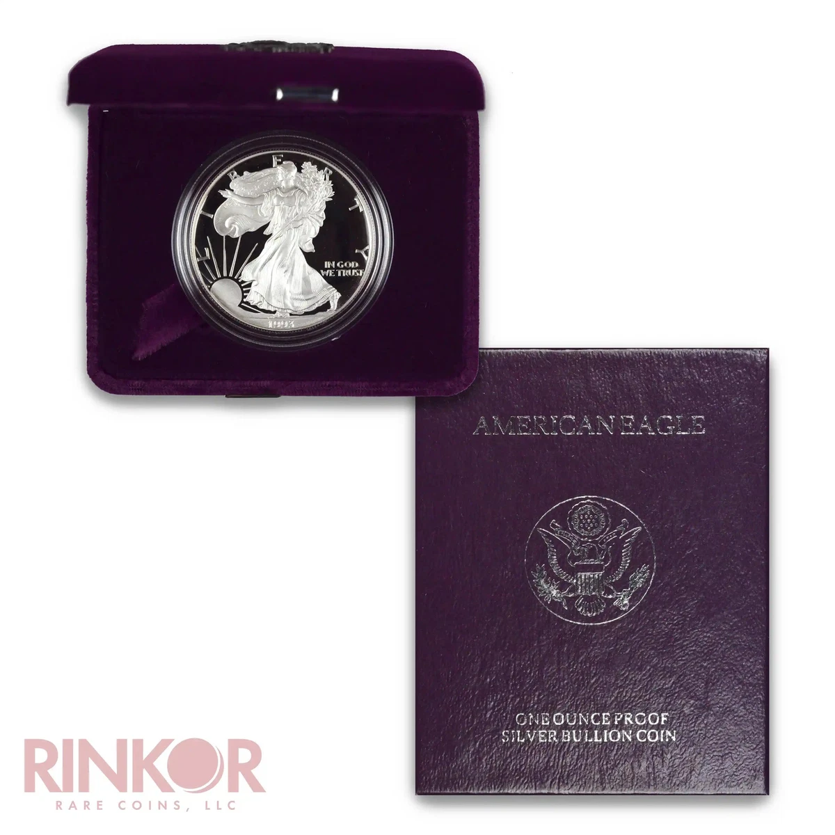 Las mejores ofertas en American Eagle sin graduar 1993 monedas de