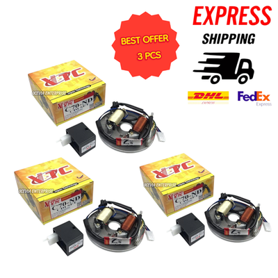 #ad 3 pcs Electronic Ignition Conversion Kit HONDA CT70 CT70H XL70 ATC70 C70 GBO CDI $164.99