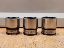 Snap-On Tools  3/8 Dr 20, 21, 22mm Metric 6 Pt Socket FSM201, FSM211, FSM221  BL