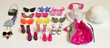 Lot of LOL Surprise OMG Doll Accessories - Shoes Purses Glasses Hats Jacket
