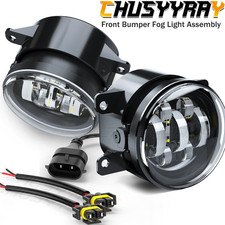 Pair Led Driving Fog Light Lamp Front Bumper Light Driver Right Passenger Side Pair Led Driving Fog Light Lamp Front Bumper Light Driver Right Passenger Side