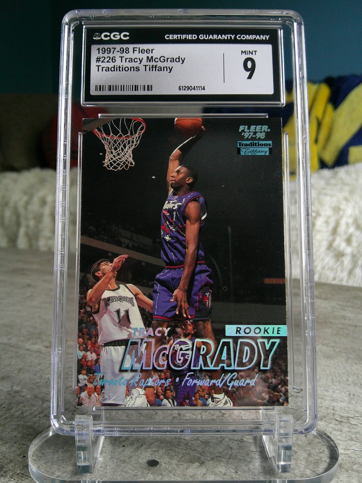 Tracy McGrady 1997-98 Fleer Traditions Tiffany #226 CGC 9 Rookie (PSA POP 27)