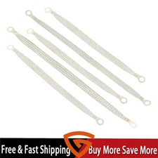 3x10"+2x13" Braided Tinned Copper Cable 5Pc Universal Automotive Ground Strap
