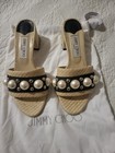 Jimmy Choo Authentic Block Heel Sandel Size 38 US 8,  In Excellent Condition