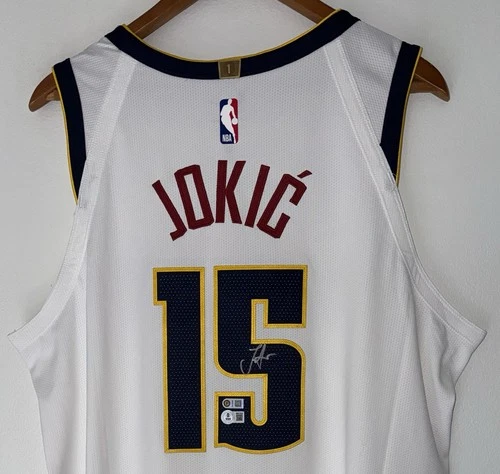 Nikola Jokic Signed Denver Nuggets Nike ADV NBA Authentic Auto Jersey USASM BAS