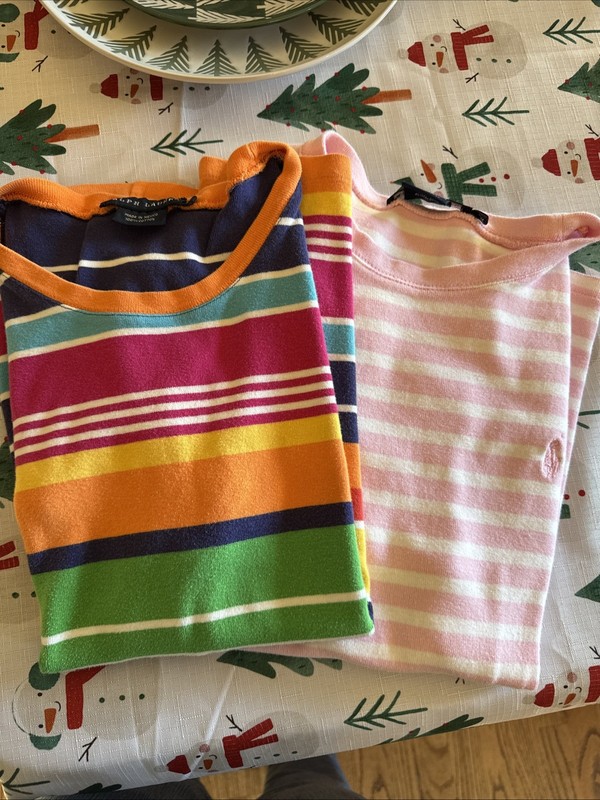 Set Of Two Ralph Lauren Women’s Short Sleeved Tees XL