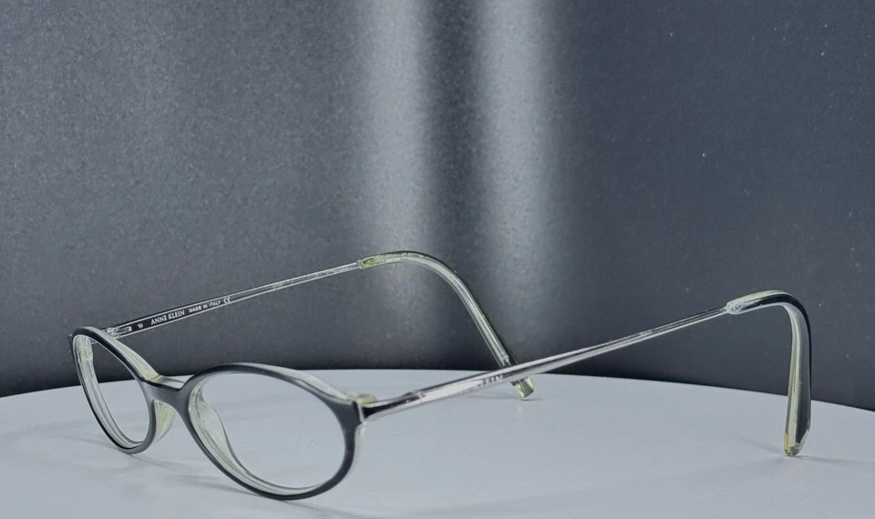 VTG ANNE KLEIN 8026 K5162 Womens Black Gunmetal Oval Eyeglasses FRAMES ONLY - Image 3 of 4