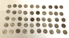 ROLL of MERCURY DIMES  - LOT OF 50  - SILVER ! ALL with DATES !