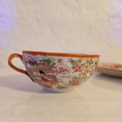 Vintage Japanese Porcelain Hand-Painted Geisha Girl Tea Set – 16